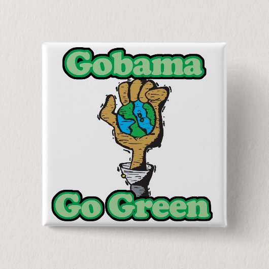 Go Obama Go Green Button (Vorderseite)