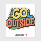 Go Outdoor Adventure Aufkleber (Blatt)