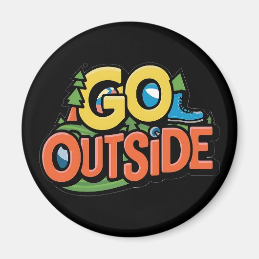 Go Outdoor Adventure Magnet (Vorne)