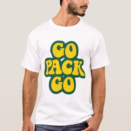 Go Pack Gelb und grün Digitale Kunst für Gr T-Shirt (Vorderseite)