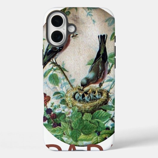 Go Papa Birds Art Print Case-Mate iPhone Hülle (Rückseite)