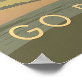 Go Paragliding Travel Poster (Ecke)