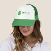 Go Peace (grün) Truckerkappe (Beispiel)