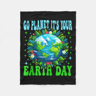 Go planet earth day cute earth nature lovers tank fleecedecke