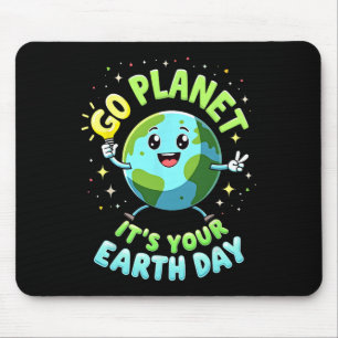 Go Planet Ihre Erde Tag 2025 Lehrer Kinder Gir Mousepad