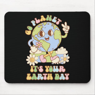Go Planet Ihre Erde Tag 2025 Lehrer Kinder Ret Mousepad