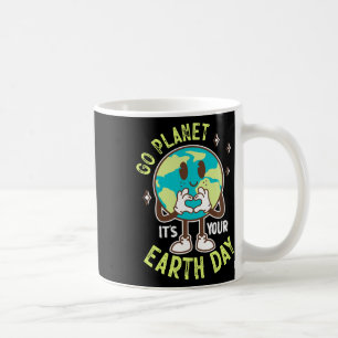 Go Planet Ihre Erde Tag Niedlich Kawaii Earth Boy Kaffeetasse