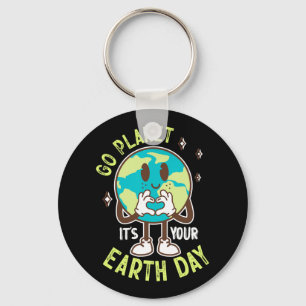 Go Planet Ihre Erde Tag Niedlich Kawaii Earth Boy Schlüsselanhänger