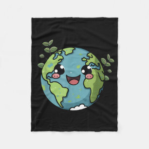 Go Planet sein Earth Day Lehrer Kinder Niedliches Fleecedecke