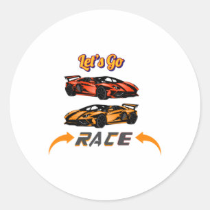 Go Race von lass - Design-Stick für Supercar Speed Runder Aufkleber