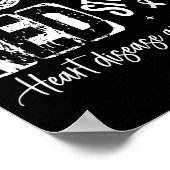 Go Red – American Heart Disease Awareness In Febru Poster (Ecke)