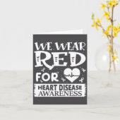 Go Red – Awareness For Us Heart Health Month In Fe Karte (Gelbe Blume)