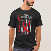 Go Red Brother in Law Herzerkrankungen Sensibilisi T-Shirt (Vorderseite)