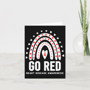 Go Red Day - Go Red Heart Disease Montag Karte