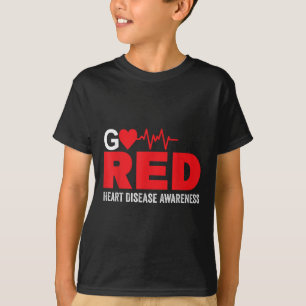 Go Red For Heart Disease Awareness Monat Februar T-Shirt