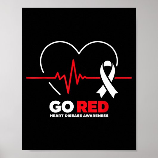 Go Red For Women American Chd Heart Disease Month  Poster (Vorne)