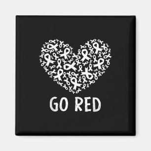 Go Red For Women American Heart Disease Monat vor Magnet