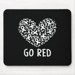 Go Red For Women American Heart Disease Monat vor Mousepad