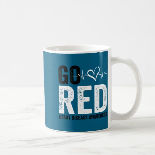 Go Red For Women American Heart Disease Month Awar Kaffeetasse (Rechts)