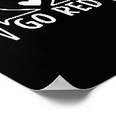 Go Red For Women American Heart Disease Month Awar Poster (Ecke)