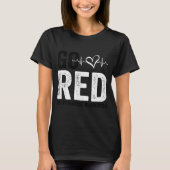 Go Red For Women American Heart Disease Month Awar T-Shirt (Vorderseite)