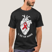 Go Red For Women Heart Health Awareness Cardiac Nu T-Shirt (Vorderseite)