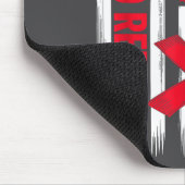 Go Red Heart Disease American Flag Heart Disease A Mousepad (Ecke)