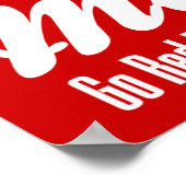 Go Red Heart Disease Awareness Month Poster (Ecke)