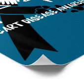 Go Red Heart Disease Awareness Month  Poster (Ecke)