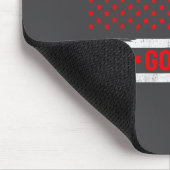 Go Red Heart Disease Suprt Flag - Heart Disease Aw Mousepad (Ecke)