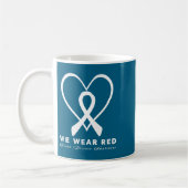 Go Red In February Heart Disease Awareness Health  Kaffeetasse (Links)