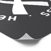 Go Red In February Heart Disease Awareness Health  Poster (Ecke)