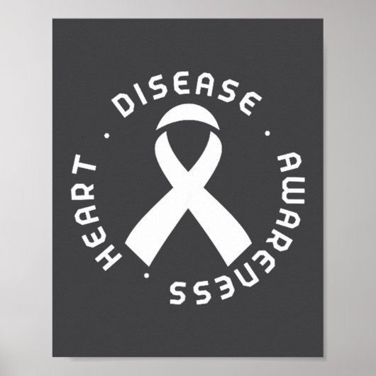 Go Red In February Heart Disease Awareness Health  Poster (Vorne)