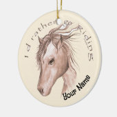 Go Reiten Keramik Ornament (Links)