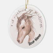 Go Reiten Keramik Ornament (Links)