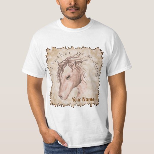 Go Reitpferd T - Shirt (Vorderseite)