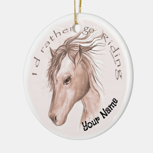 Go Reitsport Keramik Ornament (Links)