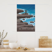 Go Rock Fishing Travel Poster (Küche)