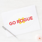 Go Rogue Oval Car Sticker (Umschlag)