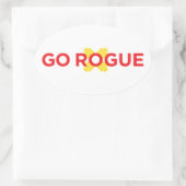 Go Rogue Oval Car Sticker (Tasche)
