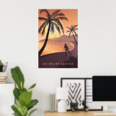 Go Roller Skating Travel Poster (Heimbüro)