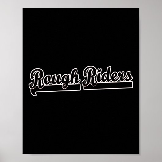 Go Rough Riders Fußball Baseball Basketbal Poster (Vorne)