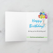 Go Round in Circles Personalisieren glücklichen Ge Karte (Innenseite)