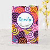 Go Round in Circles Personalisieren glücklichen Ge Karte (Gelbe Blume)