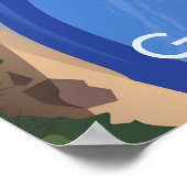 Go Rowing Travel Poster (Ecke)