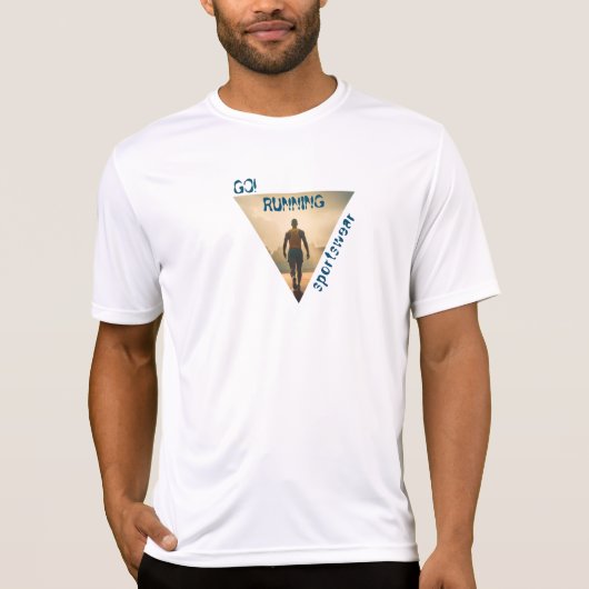 "Go Running" - aktiver T - Shirt (Vorderseite)