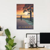 Go Running Travel Poster (Heimbüro)