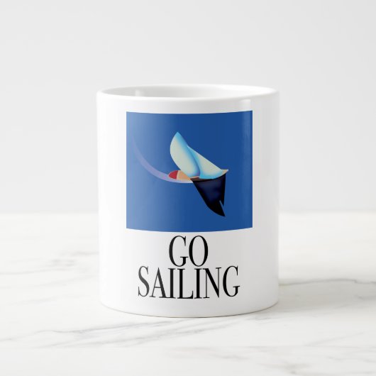 Go Sailing Jumbo-Tasse (Vorderseite)