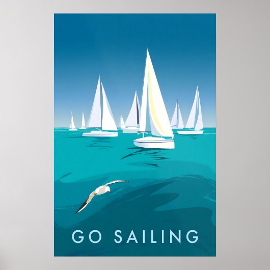 Go Sailing Travel Poster (Vorne)