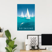 Go Sailing Travel Poster (Heimbüro)
